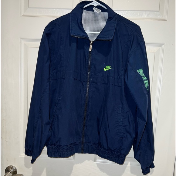 Retro Y2K Nike EEL Korean Pullover Running Windbreaker Women’s Small Blue - Picture 1 of 11